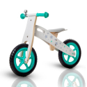 Balance bike løbecykel til børn cykel uden pedaler med kurv lave af træ Ride Udvalg
