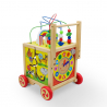 Magic Box aktivitetslegetøj lavet af træ til børn formet som en vogn Udsalg