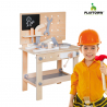 Magic Bench legetøjsarbejdsbænken af træ med værktøj til børns leg Udsalg