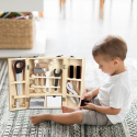 Mr Fix legetøjsværktøj træ værktøjskasse med sikre redskaber til børn På Tilbud