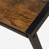 Hoover lille hjørne skrivebord træ 125x140cm metal industrielt design Udsalg