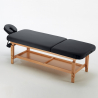 Professionelt massagebriks flytbar ryg 225 cm komfort i træ og eco læder