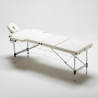 Thai massagebriks 210 cm foldbar justerbar transportable aluminium salon Tilbud