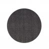Rundt sortgråt antistress tæppe 80cm stue kontor Casacolora CCTOGRN På Tilbud