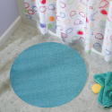 Runde lyseblå tæppe stue badeværelse 80cm Casacolora CCTOCEL Kampagne