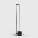 Sirio gulvlampe led lys lampe rektangulær moderne design lavet af metal Udsalg