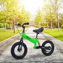 Børnecykelbalancecykel uden pedaler bremser oppustelige hjul balance bike Doc På Tilbud