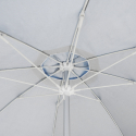 Bagnino Fluo stor strand parasol 220cm højdejusterbar anti uv aluminium 
