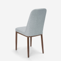 Davos Medl designer stol med stofbetræk og metalstel i udvalgte farver Udsalg