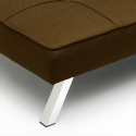 Gemma 2-personers sofa futon sovesofa stof til stue og gæsteværelse 