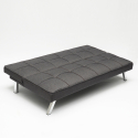 Gemma 2-personers sofa futon sovesofa stof til stue og gæsteværelse Udsalg