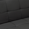 Gemma 2-personers sofa futon sovesofa stof til stue og gæsteværelse 