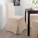 Spisebords stol polsteret med stof og træben henriksdal Comfort Luxury 