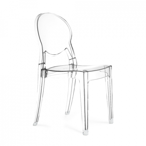 Igloo Scab stabelbare design spisebords stol i gennemsigtig plastik Kampagne