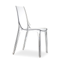 Vanity Scab stabelbare design spisebords stol i gennemsigtig plastik Tilbud