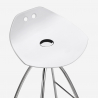 Frog Scab design barstol med ryglæn plast med forkromet stål ben 80 cm Udvalg