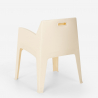 Martini stabelbar design havestole med armlæn til udendørs brug af plast Tilbud