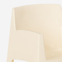 Martini stabelbar design havestole med armlæn til udendørs brug af plast Udsalg