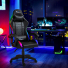 The Horde gamer stol gaming kontorstol med RGB lys lænde og nakkepude På Tilbud