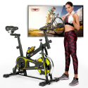 Minerva motionscykel kondicykel spin bike træningsudstyr 8 kg fitness 