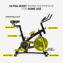 Athletica motionscykel kondicykel spin bike træningsudstyr 10kg fitness Udvalg