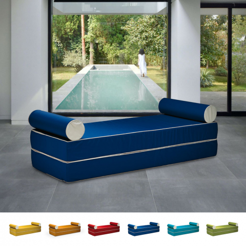 Free Bed modulært design sovesofa seng i to dele med 2 rørformede puder