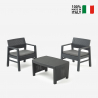 Tambo Progarden loungesæt polyrattan havemøbler med 2 lænestole sofabord På Tilbud