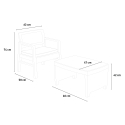 Tambo Progarden loungesæt polyrattan havemøbler med 2 lænestole sofabord Udvalg