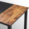 Stuttgart antiktræ effekt lille træ skrivebord 160x60 cm med metalben Rabatter