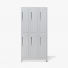 Etna Light 3x2 rum omklædningsskabe 90x45 cm garderobeskabe stål smårumsskab Tilbud
