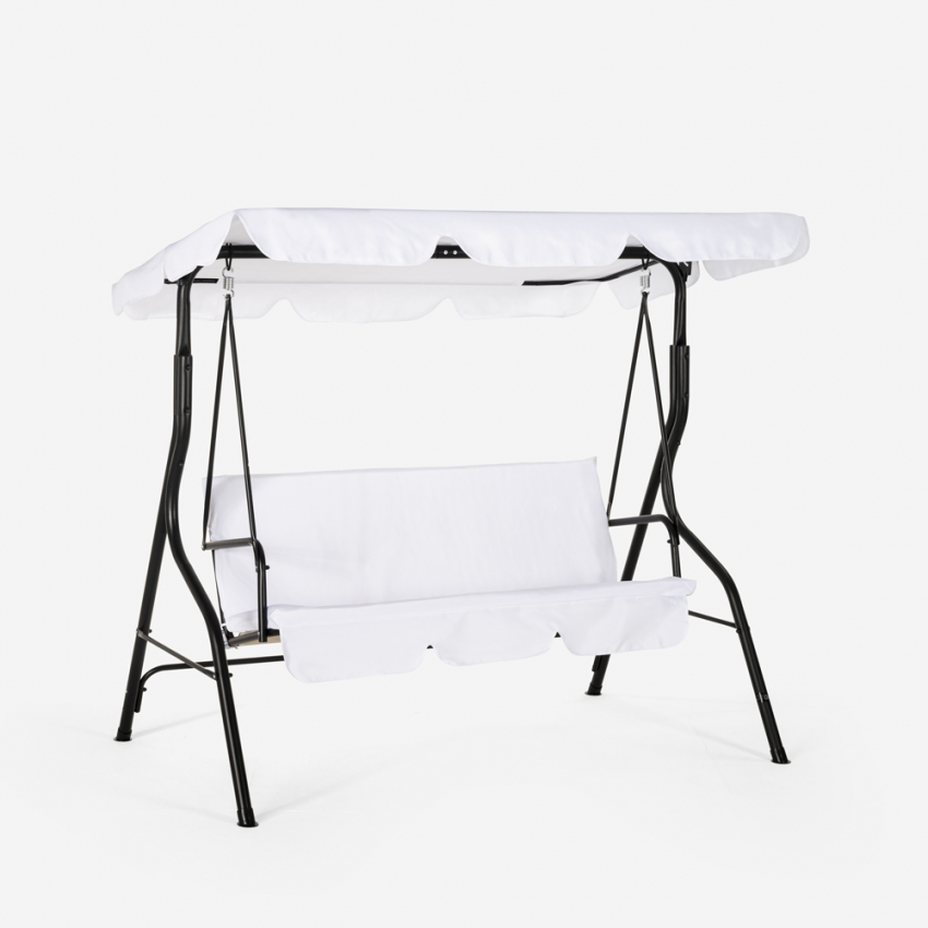 Yaw 3 sæders hængesofa hængekøje gynge med vandtæt solskærm havemøbel Kampagne
