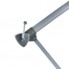 Stor Hænge parasol 3x3 sekskantet med USB solcelle oplader anti uv Power Pris