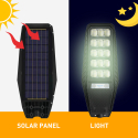 Solis XL solcelle lampe sort armatur LED 300 w gadelys 9000 lm lyssensor Rabatter