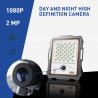 Conspicio M 100W LED lys solcelle lampe 2000 lumen spotlight med kamera Rabatter