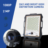 Conspicio L 300W LED lys solcelle lampe 3000 lumen spotlight med kamera Rabatter
