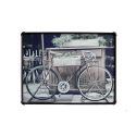 Bike indrammet plakat 80x60 cm farve med metal ramme cykel motiv På Tilbud