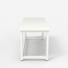 Bridgewhite 160 lille design skrivebord 160x70cm med hvid stel til gaming 