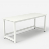 Bridgewhite 160 lille design skrivebord 160x70cm med hvid stel til gaming Billig