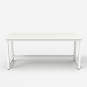 Bridgewhite 160 lille design skrivebord 160x70cm med hvid stel til gaming 