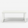 Bridgewhite 160 lille design skrivebord 160x70cm med hvid stel til gaming 