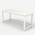 Bridgewhite 160 lille design skrivebord 160x70cm med hvid stel til gaming 
