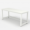Bridgewhite 160 lille design skrivebord 160x70cm med hvid stel til gaming 