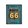 Devil's Highway indrammet plakat 60x80 cm farve med metal ramme skilt motiv På Tilbud
