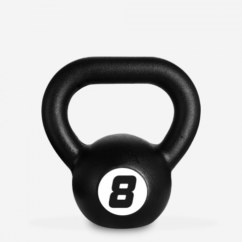 Kotaro kettlebell 8 kg i jern til styrketræning fitness træningsudstyr