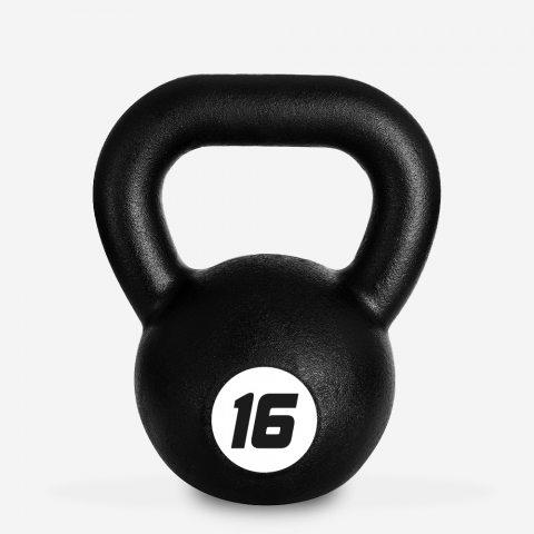 Kotaro kettlebell 16 kg i jern til styrketræning fitness træningsudstyr