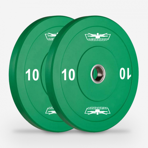 Hanzo rubber bumper 2 x 10 kg vægtskiver til olympiske vægtstang 50 mm
