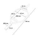 Chiyome olympisk hex bar trap bar sekskantet vægtstang 50mm vægtskiver Model