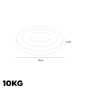 Hanzo rubber bumper 2 x 10 kg vægtskiver til olympiske vægtstang 50 mm Rabatter