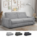 Verto Moderne 3 personers sovesofa design sofa i ruskindslignende stof Kampagne