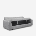 Verto Moderne 3 personers sovesofa design sofa i ruskindslignende stof På Tilbud